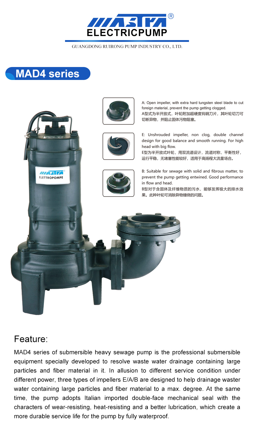 Submersible Sewage Pump